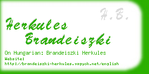 herkules brandeiszki business card